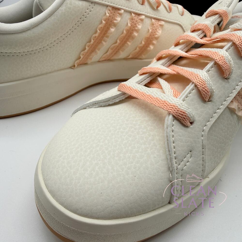 Adidas Grand Court 3.0 J Wonder White Halo Blush KJ1822 Youth Size 7 NIB - Picture 5 of 7